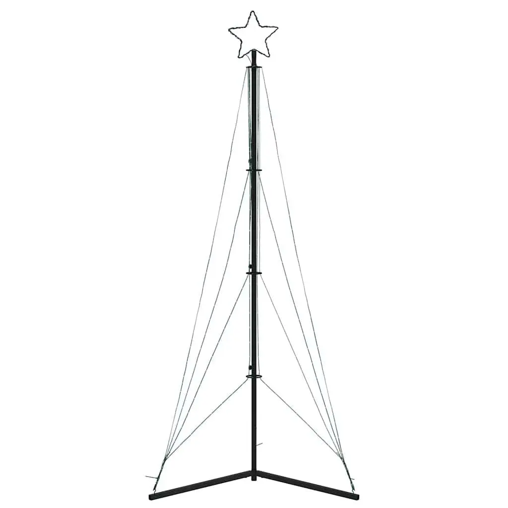 LED Christmas Tree 240cm 483 Cold White Lights 8 Modes Indoor Outdoor Holiday