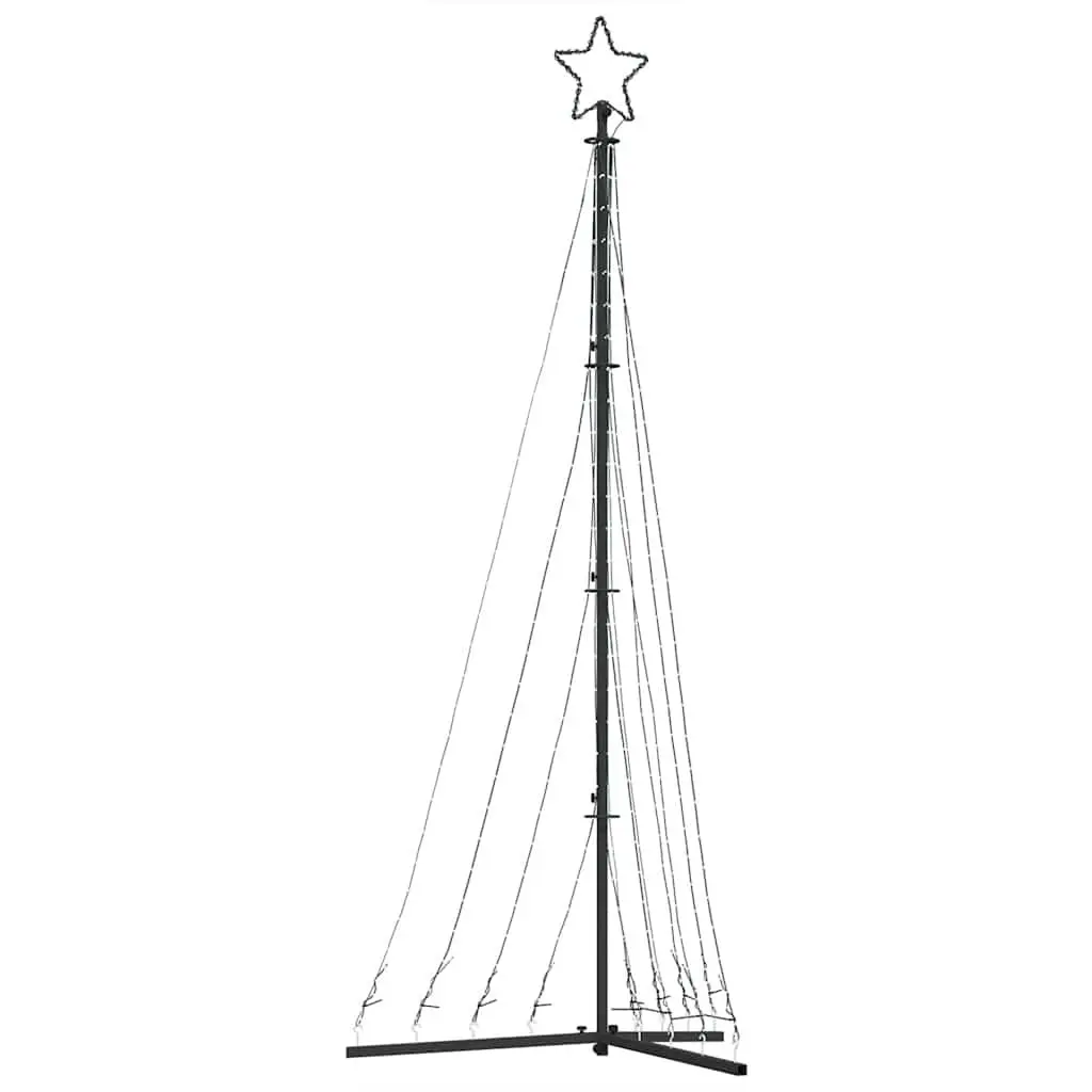 LED Christmas Tree 240cm 447 Warm White Lights 8 Effects Indoor Outdoor Holiday