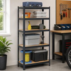 5-Layer Anthracite Shelf for Home & Garage