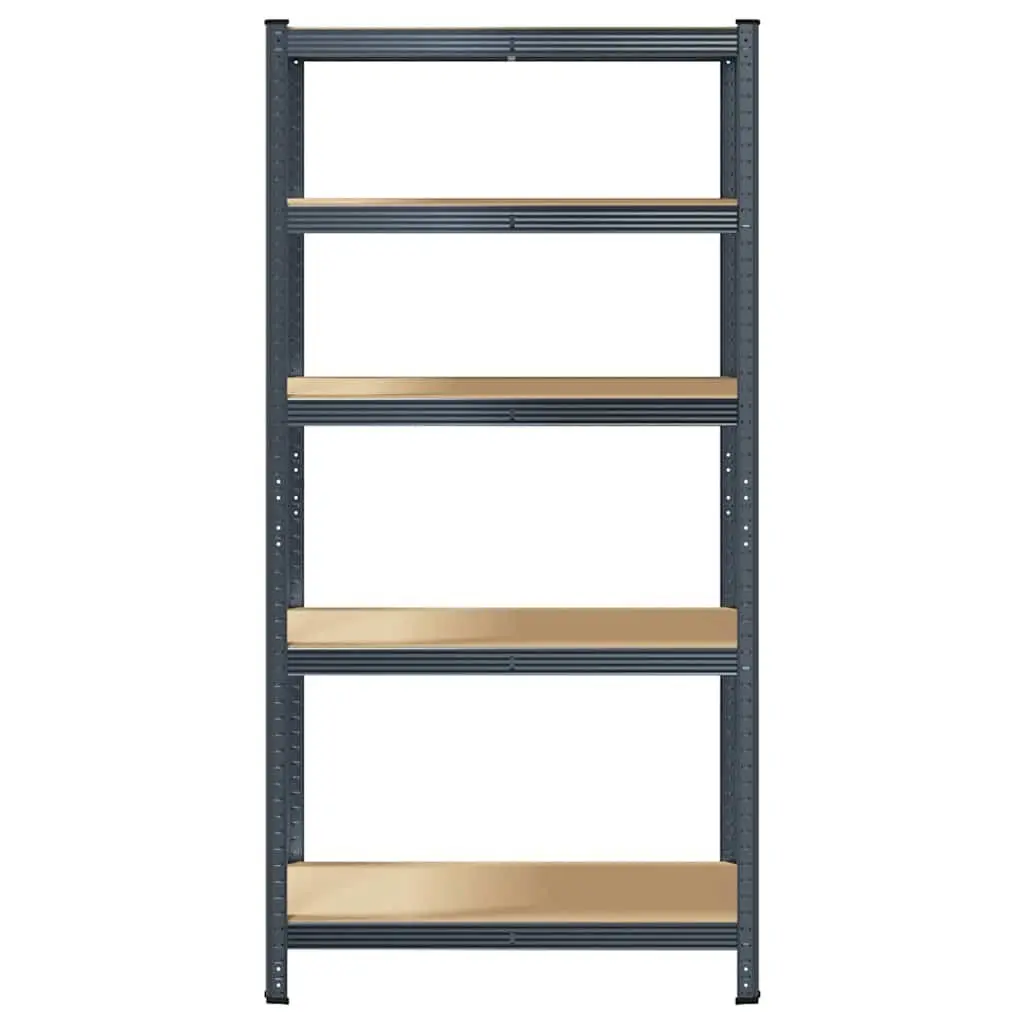 5 Layer Storage Shelf Garage Steel Engineered Wood Anthracite Height Adjustable