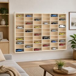 Wooden Wall Display Case for Home Organization