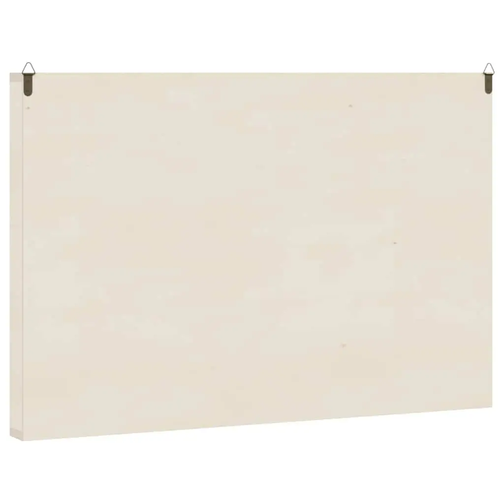 Wooden Wall Mounted Display Case Plywood 60 Compartments Brown
