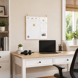 Magnetic Whiteboard for Various Spaces 60x55 cm