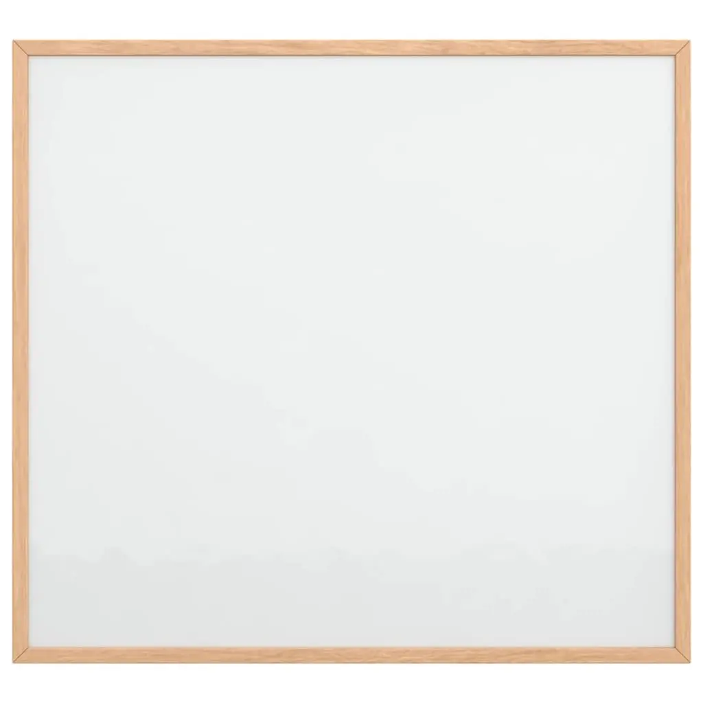 Magnetic Dry Erase Board Lacquer Coated Surface 60x55 cm Solid Pine Wood Frame Display