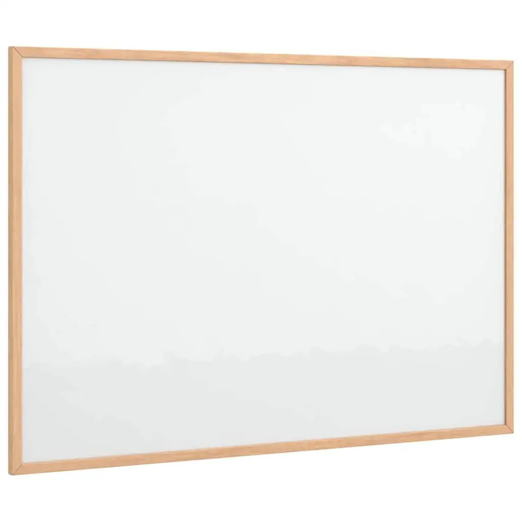 Magnetic Whiteboard Dry Erase Board Lacquer Coated 80x55 cm Solid Pine Wood Frame