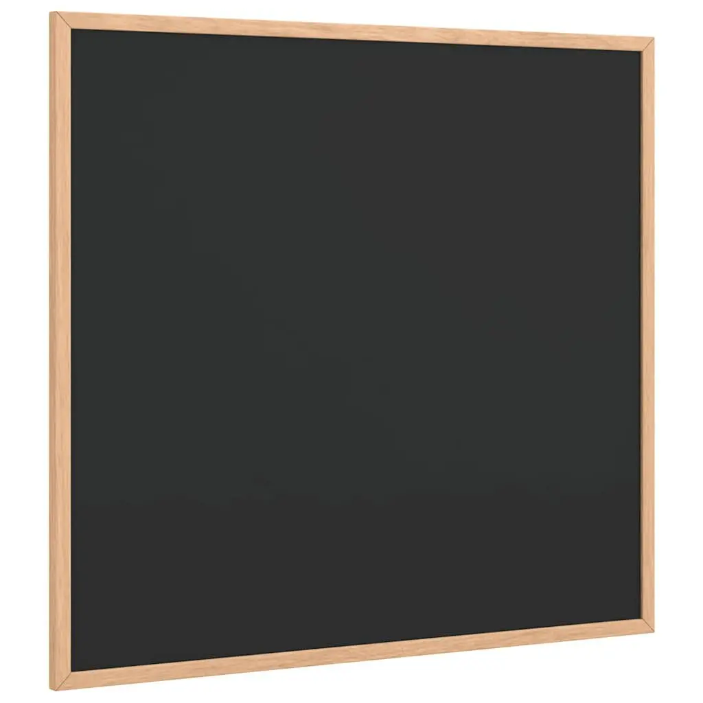Chalkboard Bulletin Board Pine Wood Frame 60x55 cm Memo Display