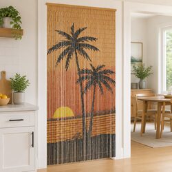 Functional Bamboo Fly Screen Curtain 100x220 cm