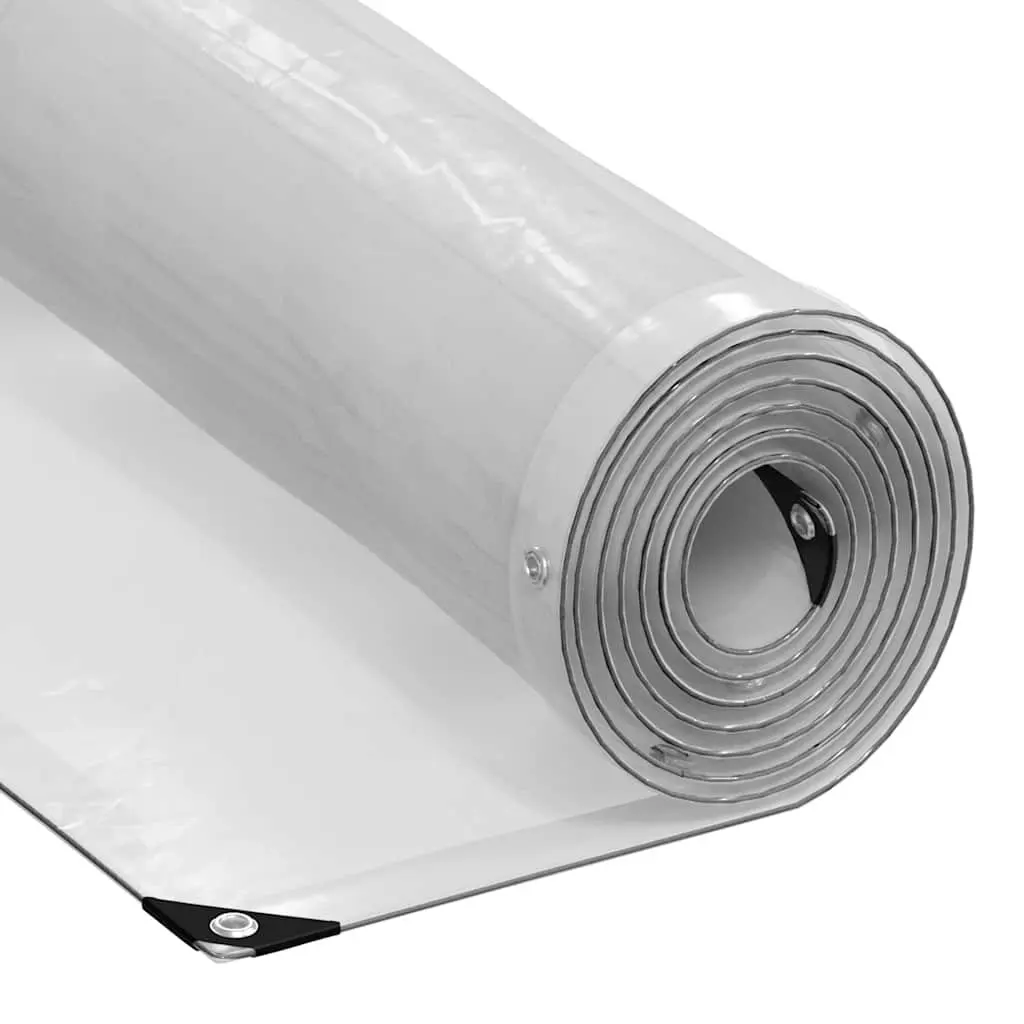 Clear Tarpaulin with Eyelets Polyethylene 3x5 m Transparent