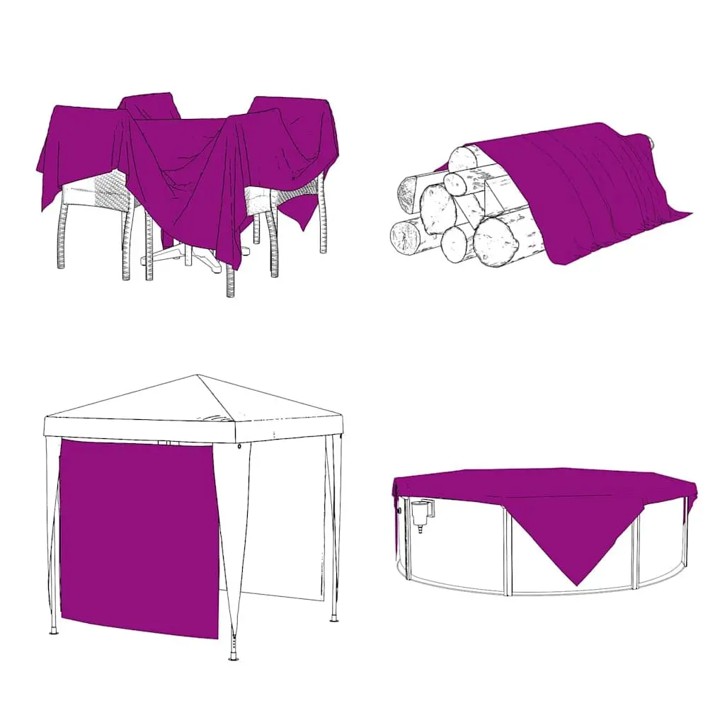 Clear Polyethylene Tarpaulin 3x6m Transparent with Eyelets for Waterproof Garden Outdoor Cover