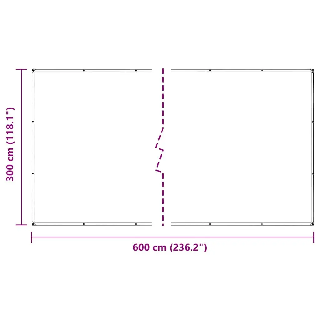 Clear Polyethylene Tarpaulin 3x6m Transparent with Eyelets for Waterproof Garden Outdoor Cover