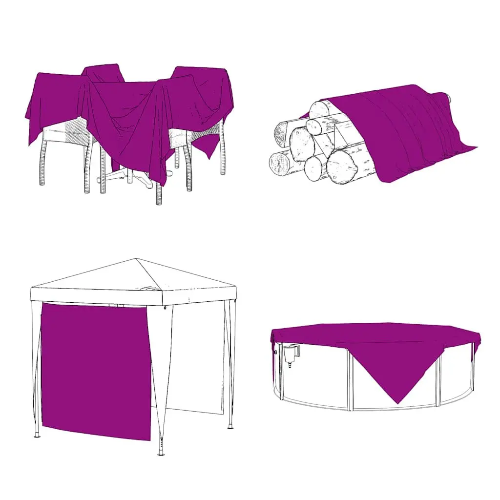 Clear Tarpaulin Polyethylene 3x8m Transparent Waterproof Cover