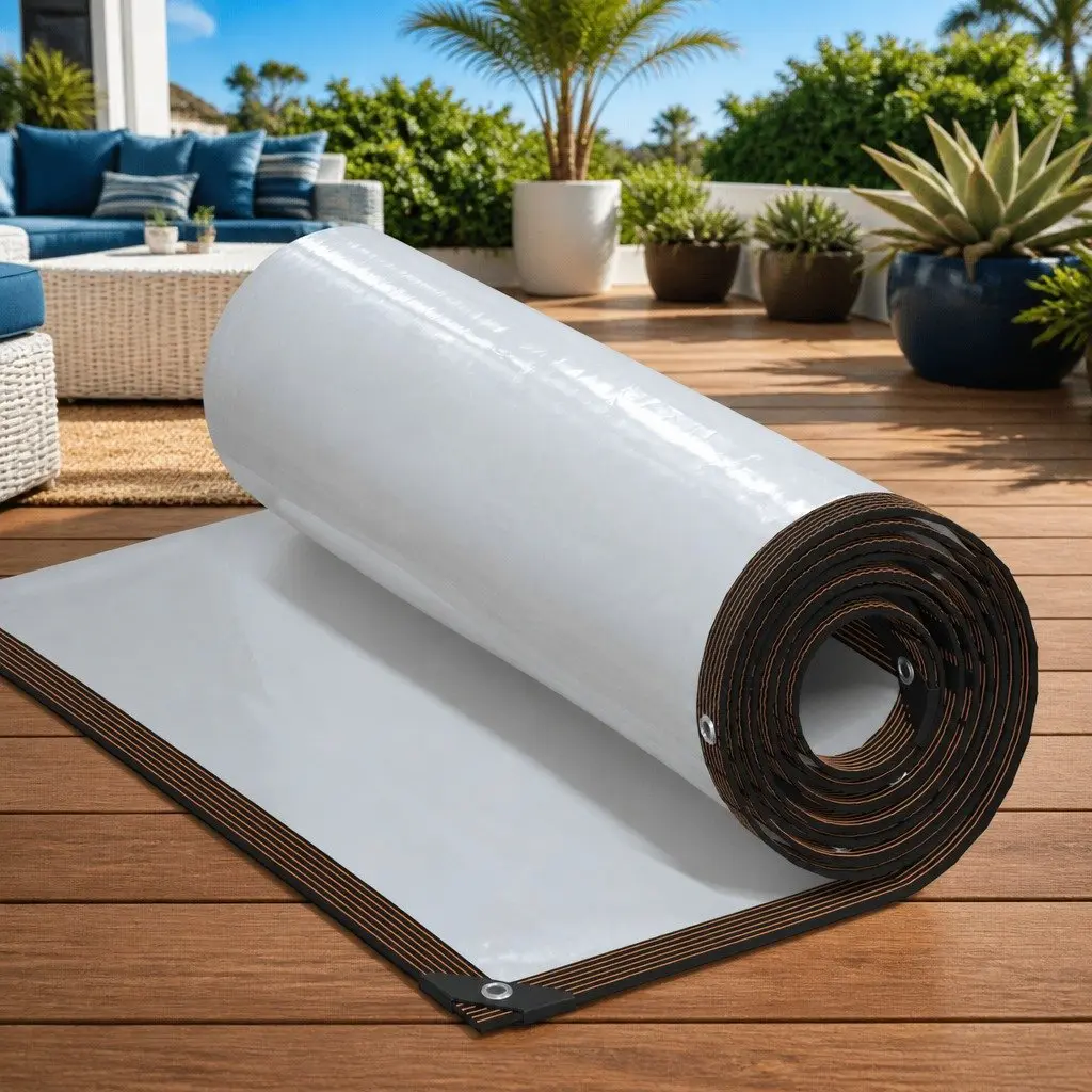 Clear Tarpaulin Polyethylene 3x3 m Transparent Water-Resistant Outdoor Cover