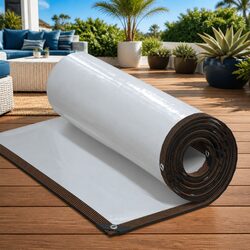 Clear Tarpaulin 3x3 m Polyethylene Eyelets Water-Resistant Garden Outdoor Cover