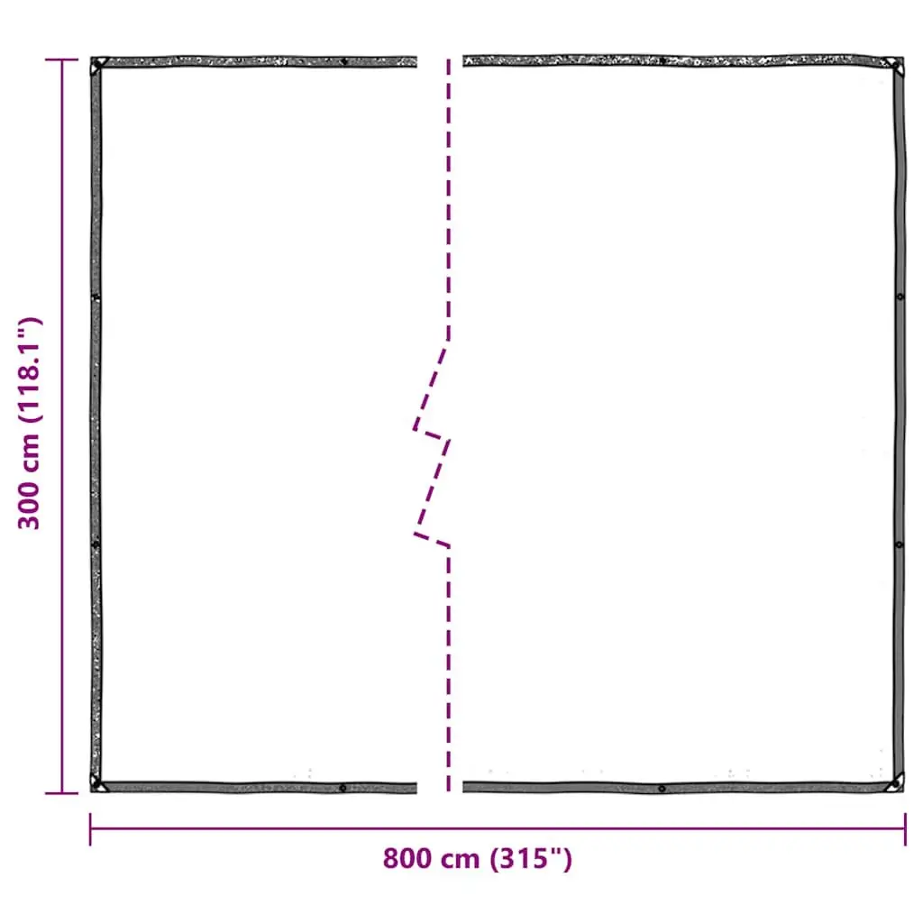 Clear Tarpaulin Sheet Polyethylene 3x8m Transparent Outdoor Garden Cover