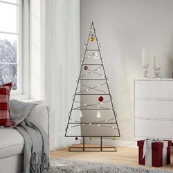 Practical 150cm Black Christmas Tree Frame for Any Space