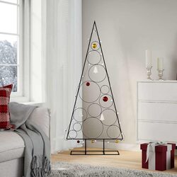 Functional 150cm Black Metal Tree Frame for Holidays