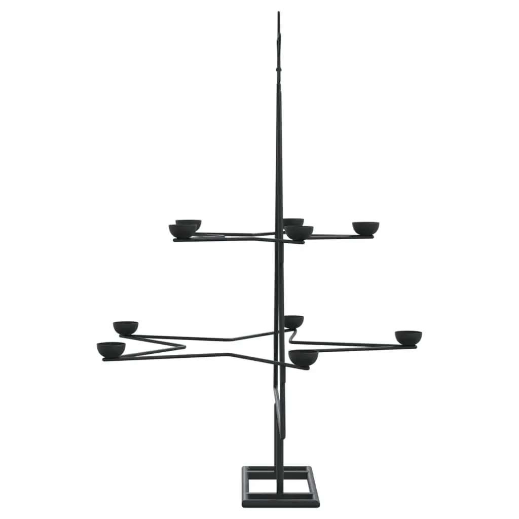 Metal Christmas Tree Decoration 75cm Black DIY Modern Holiday Display Stand