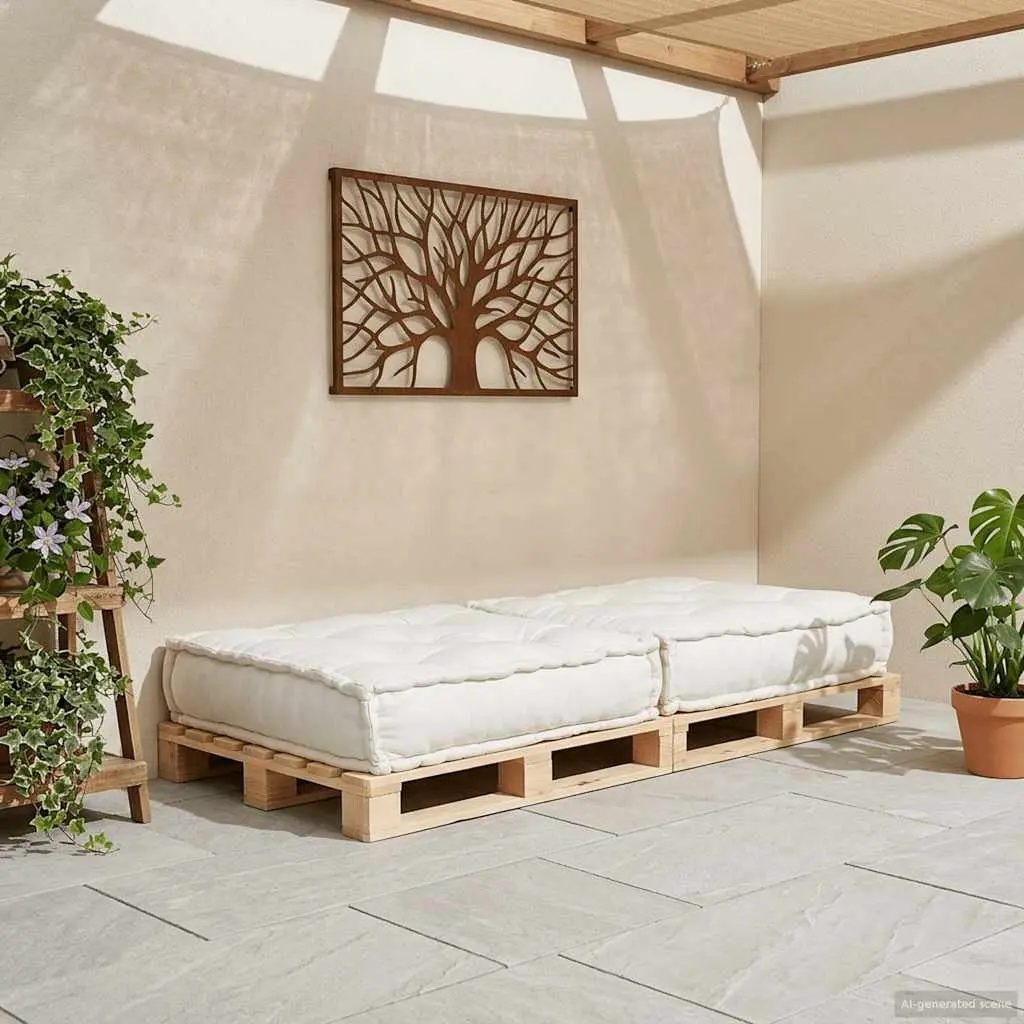 Modular Sofa Unit Cotton Cream 70x70x36 Flexible Reconfigurable Floor Cushion Seat