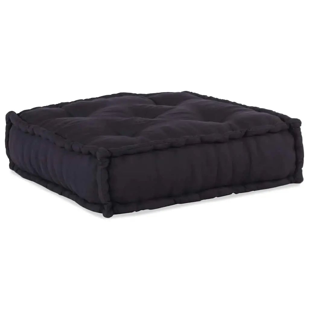 Modular Sofa Unit Foam Filled Anthracite Cotton 70 x 70 x 54 cm