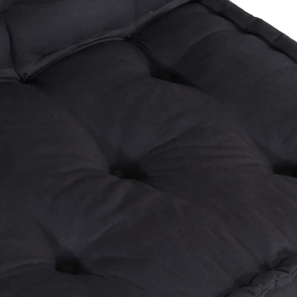 Modular Sofa Unit Foam Filled Anthracite Cotton 70 x 70 x 54 cm