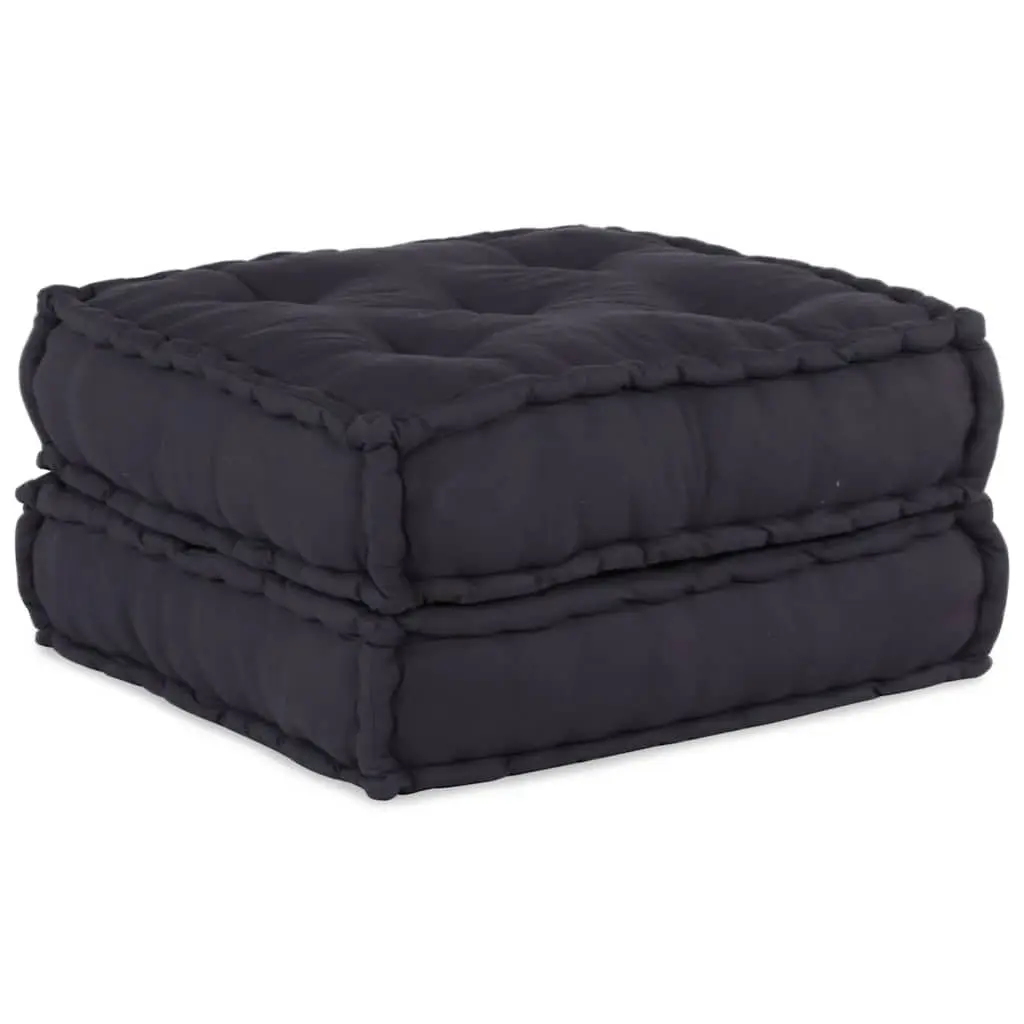 Modular Floor Sofa Unit Anthracite Fabric Cushion Seat Living Room Lounge