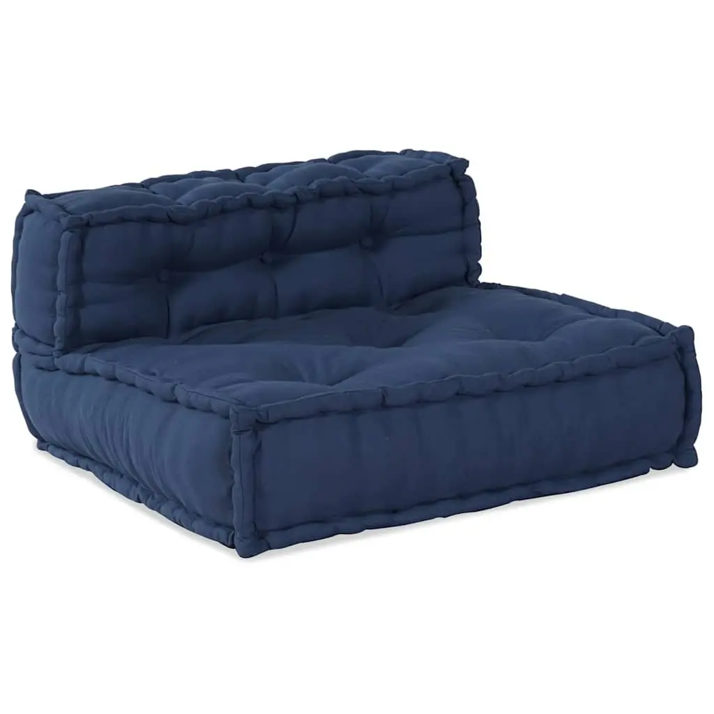 Modular Sofa Unit Fabric 70x70x56cm Indigo Indoor Outdoor Lounge Seating