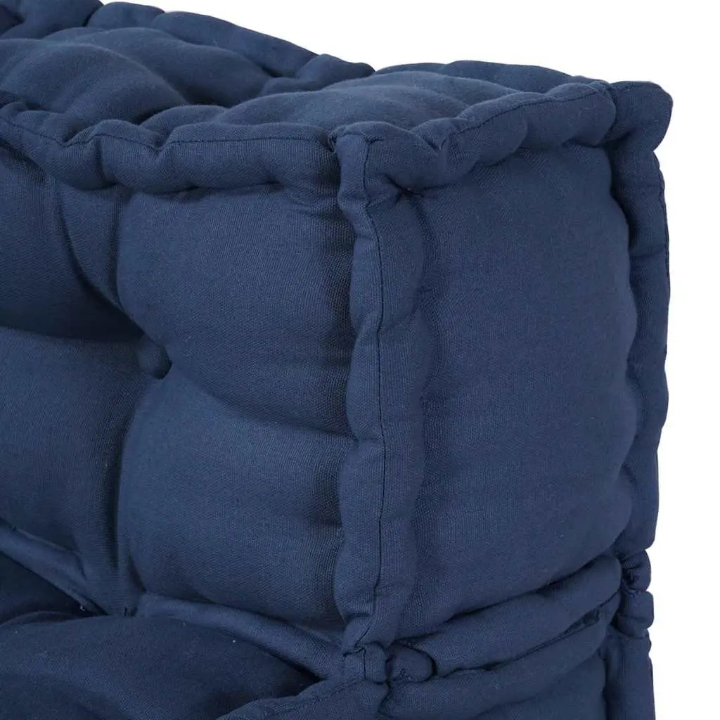Modular Sofa Unit Fabric 70x70x56cm Indigo Indoor Outdoor Lounge Seating
