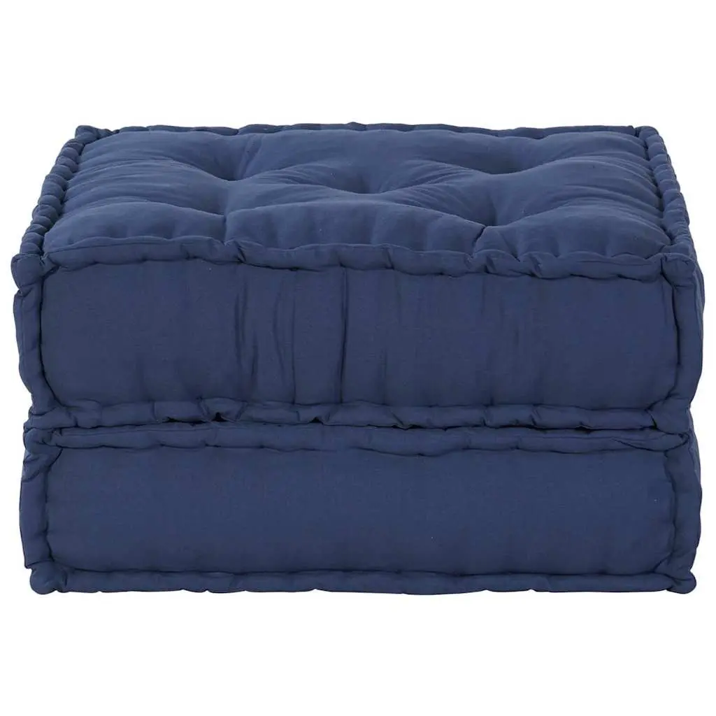Modular Sofa Unit Fabric Blue 70x70x36cm Indoor Outdoor Lounge Cushion Seating
