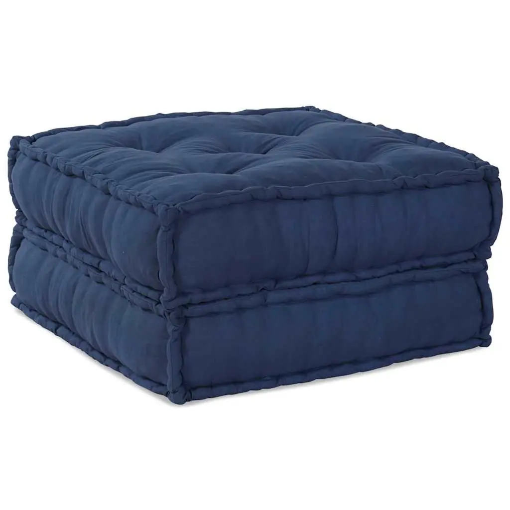 Modular Sofa Unit Fabric Blue 70x70x36cm Indoor Outdoor Lounge Cushion Seating