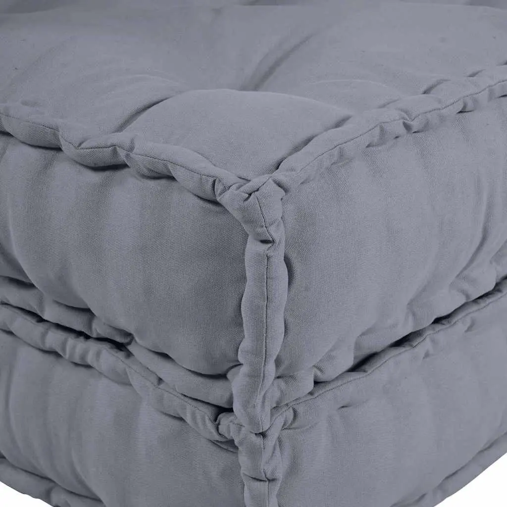 Modular Sofa Unit Fabric 70x70x56cm Grey Indoor Outdoor Lounge Seating