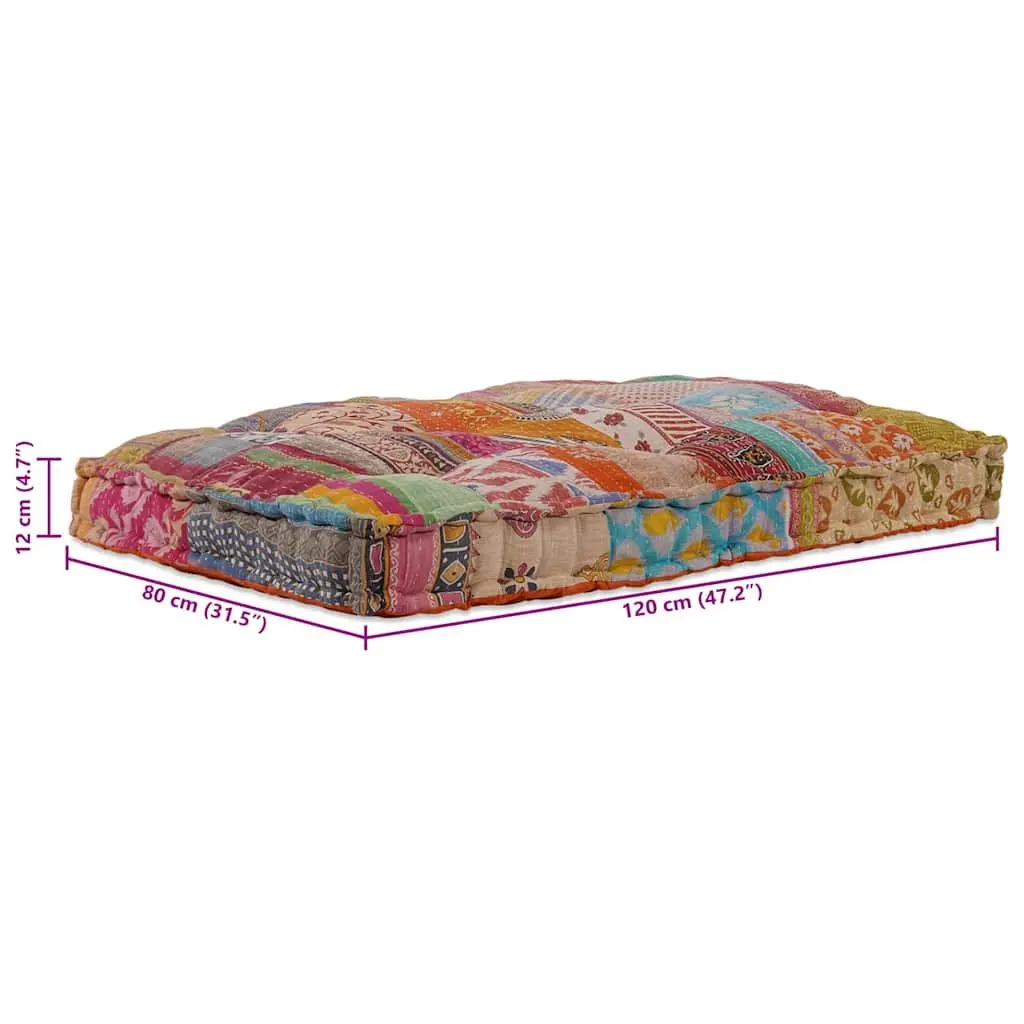 Pallet Sofa Cushion Fabric 120 x 80 x 12 cm Multicolour Modular Outdoor Indoor Seating