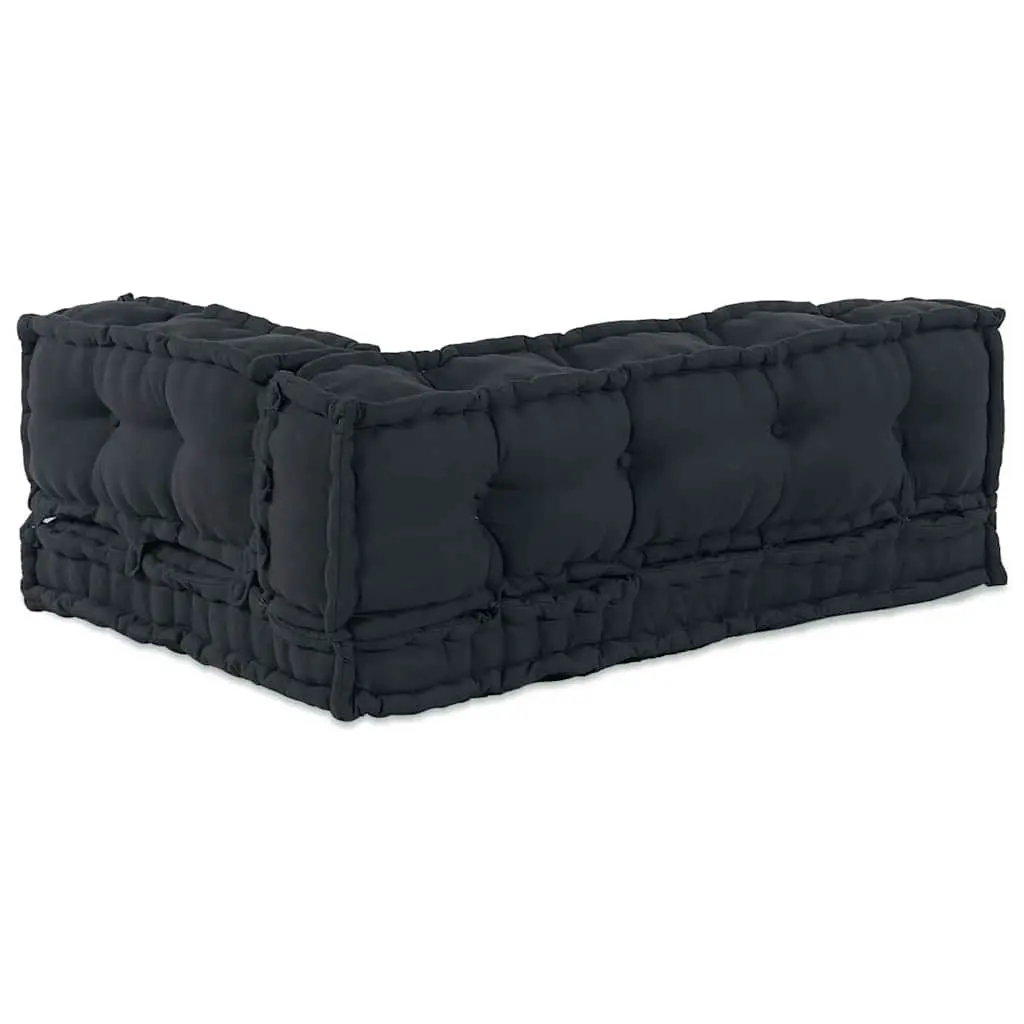 Modular Fabric Pallet Sofa Cushions Anthracite 3 Piece Set 120x80x38cm Indoor Outdoor