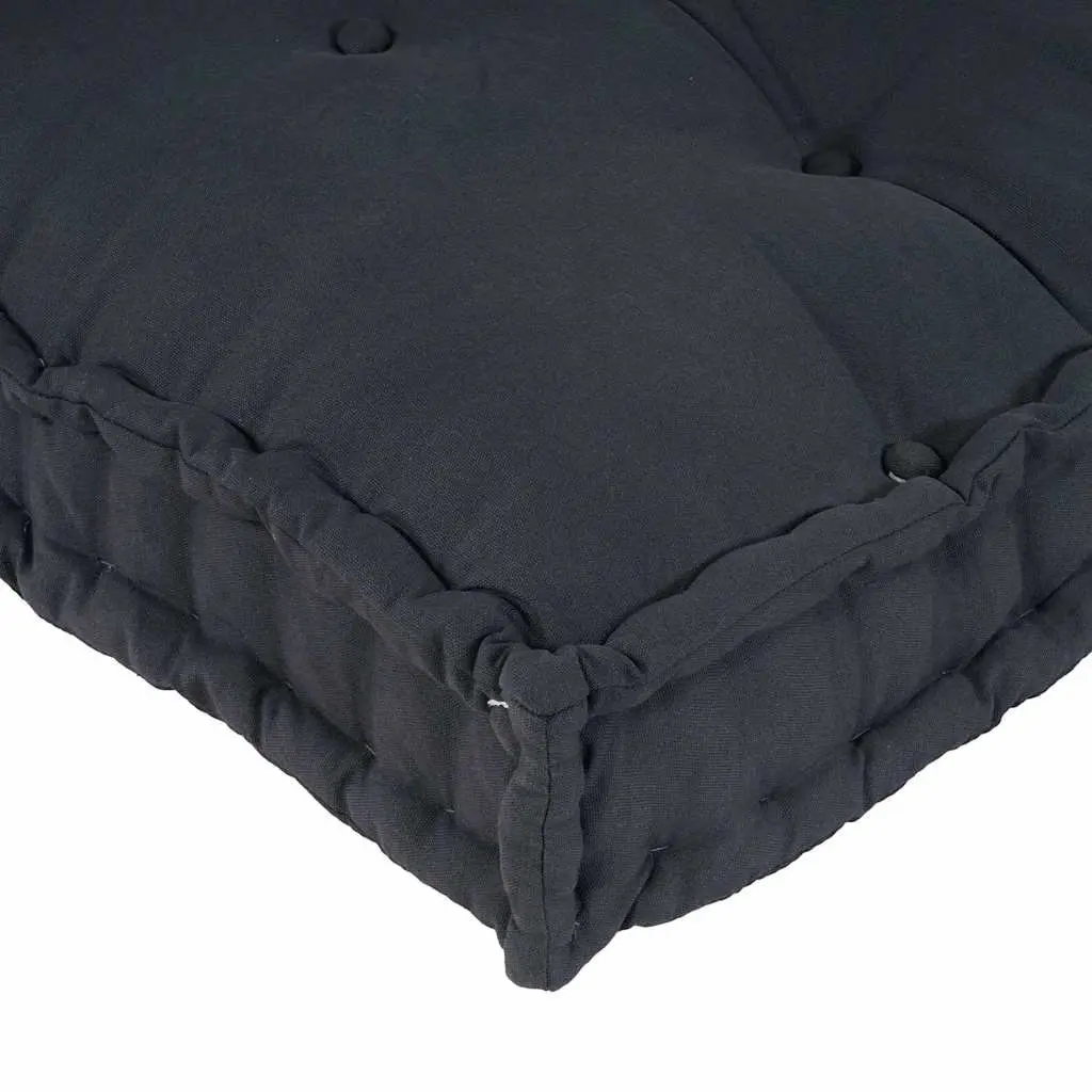 Modular Fabric Pallet Sofa Cushions Anthracite 3 Piece Set 120x80x38cm Indoor Outdoor