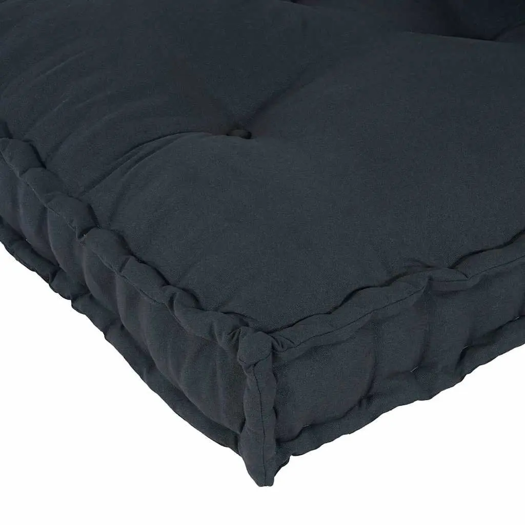 Pallet Sofa Cushion Fabric Upholstery 120 x 80 x 38 cm Anthracite 2 pcs