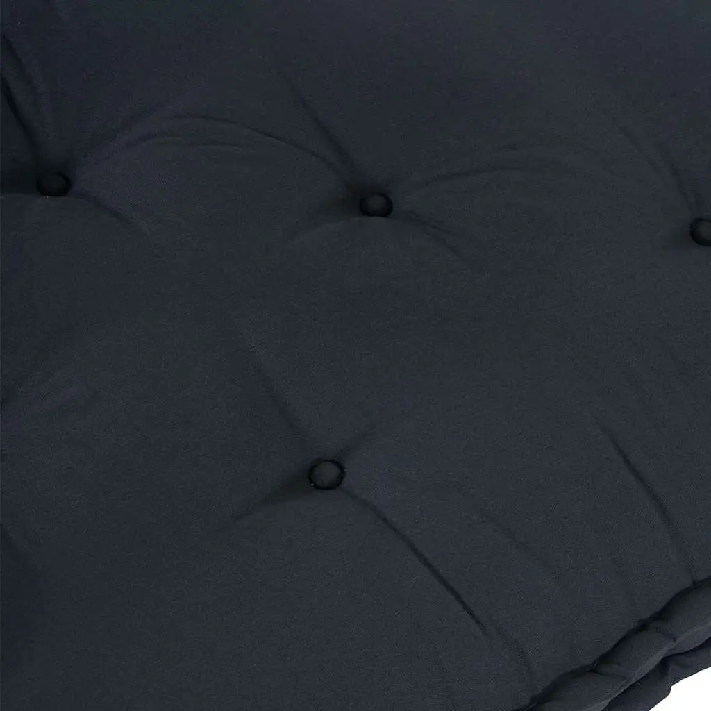 Pallet Sofa Cushion Foam Fabric 120 x 80 x 12 cm Anthracite