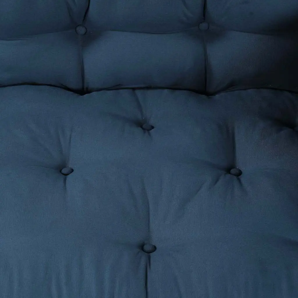 Pallet Sofa Cushion Foam Fabric 120 x 80 x 38 cm Blue 3 Piece