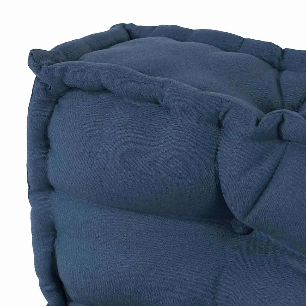 Pallet Sofa Cushion 2 pcs Blue 120 x 80 x 38 cm Fabric Indoor Outdoor