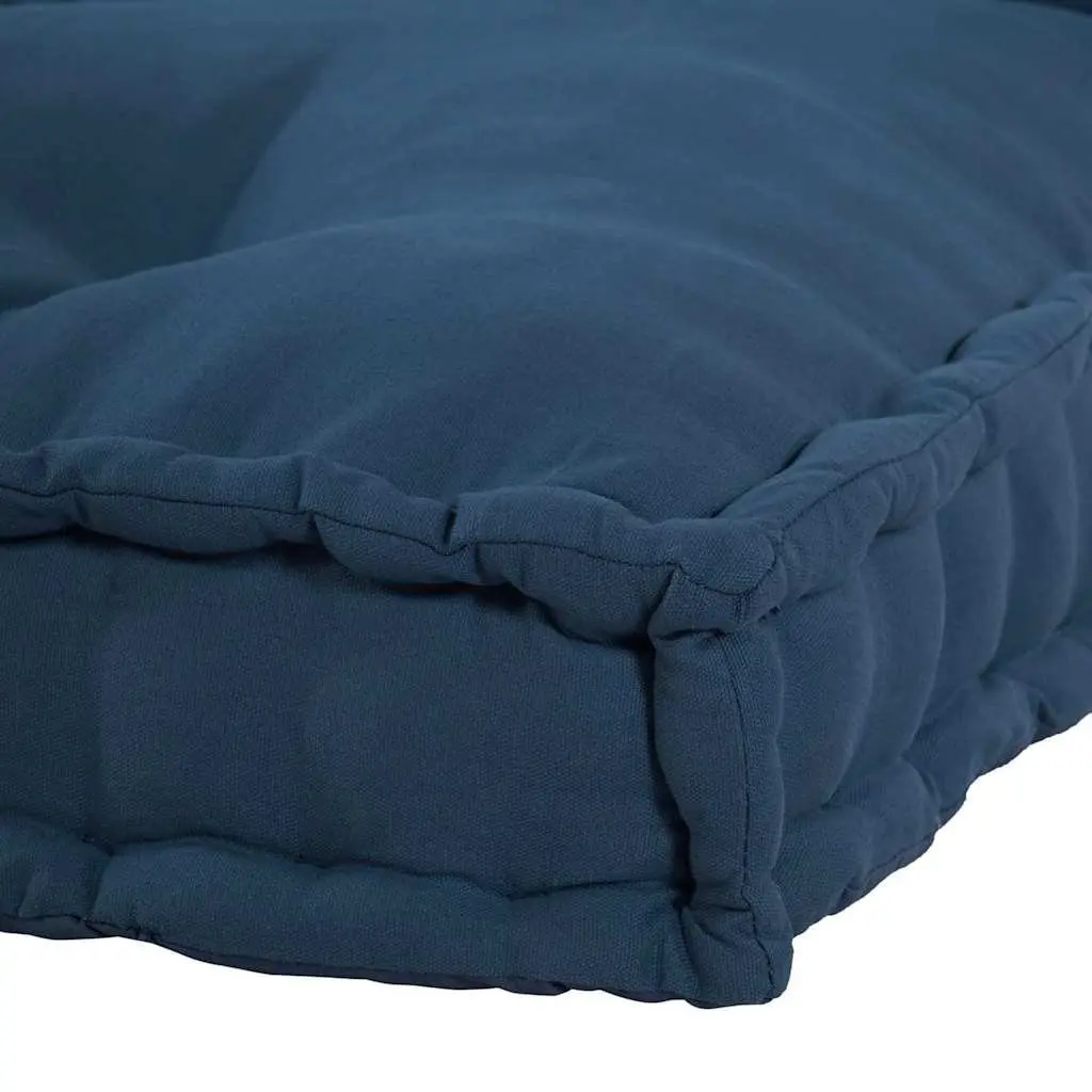 Pallet Sofa Cushion 2 pcs Blue 120 x 80 x 38 cm Fabric Indoor Outdoor
