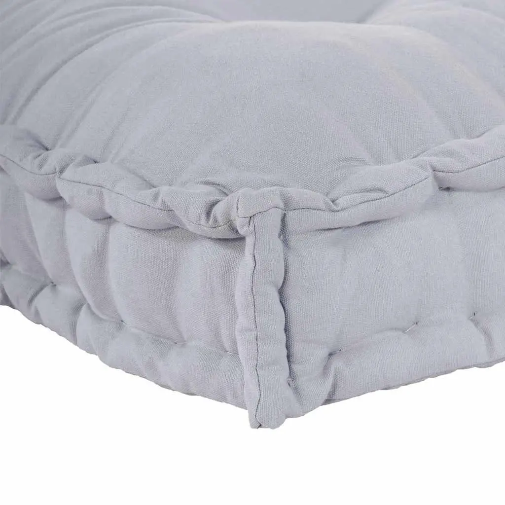 Modular Cushion Fabric Grey 120x80x12cm Indoor Outdoor Pallet Sofa Seating