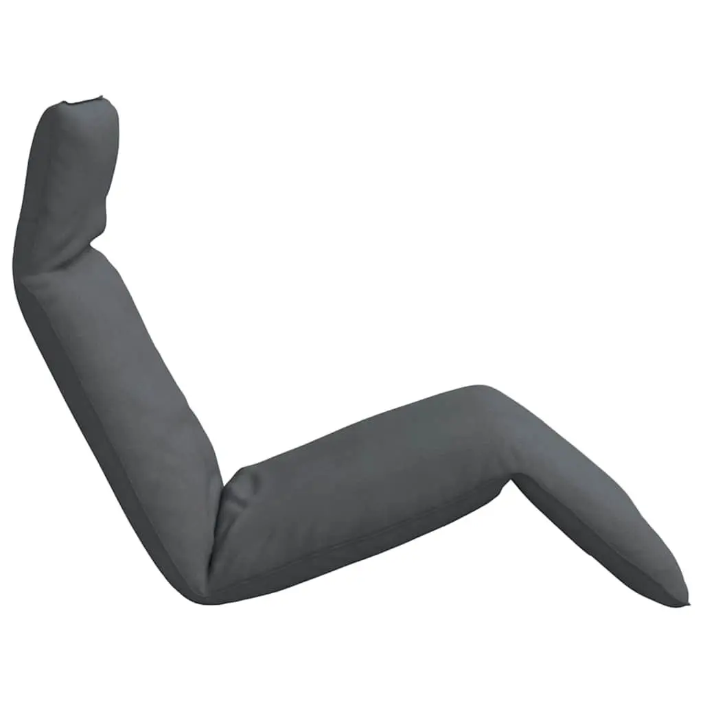 Folding Sun Lounger Metal Frame Water-Repellent Oxford Fabric Anthracite 5 Position