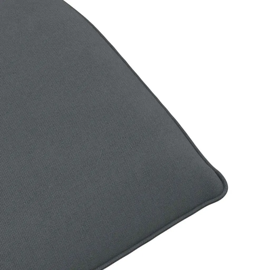 Folding Sun Lounger Metal Frame Water-Repellent Oxford Fabric Anthracite 5 Position