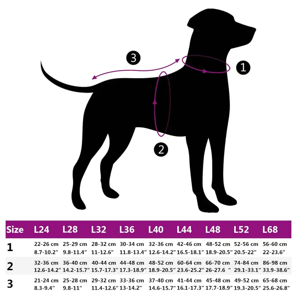 Dog Coat with Built-In Harness Waterproof Reflective Winter Jacket Purple 3XL