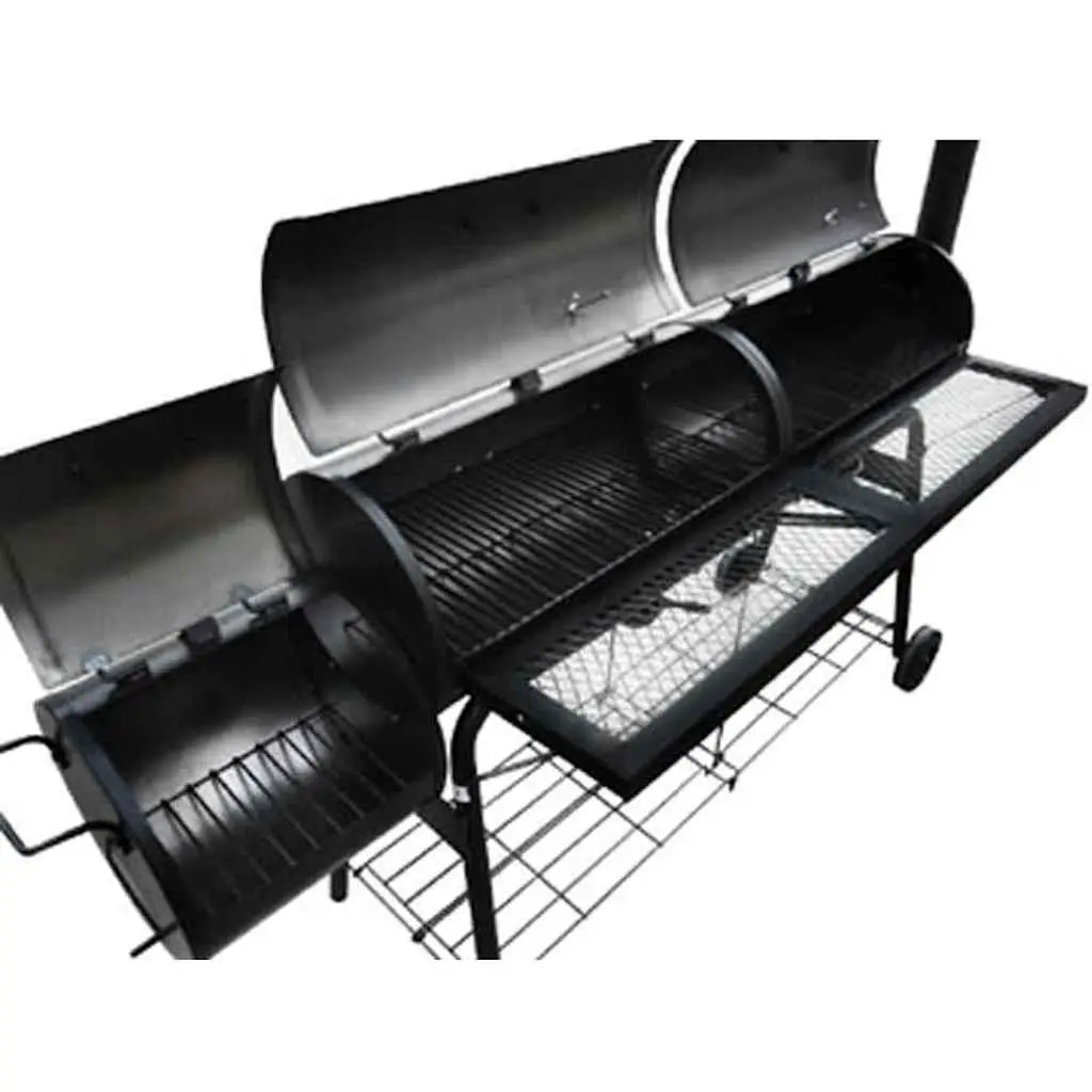 Smoker BBQ Offset Smoker Grill Charcoal Black Outdoor Cooking