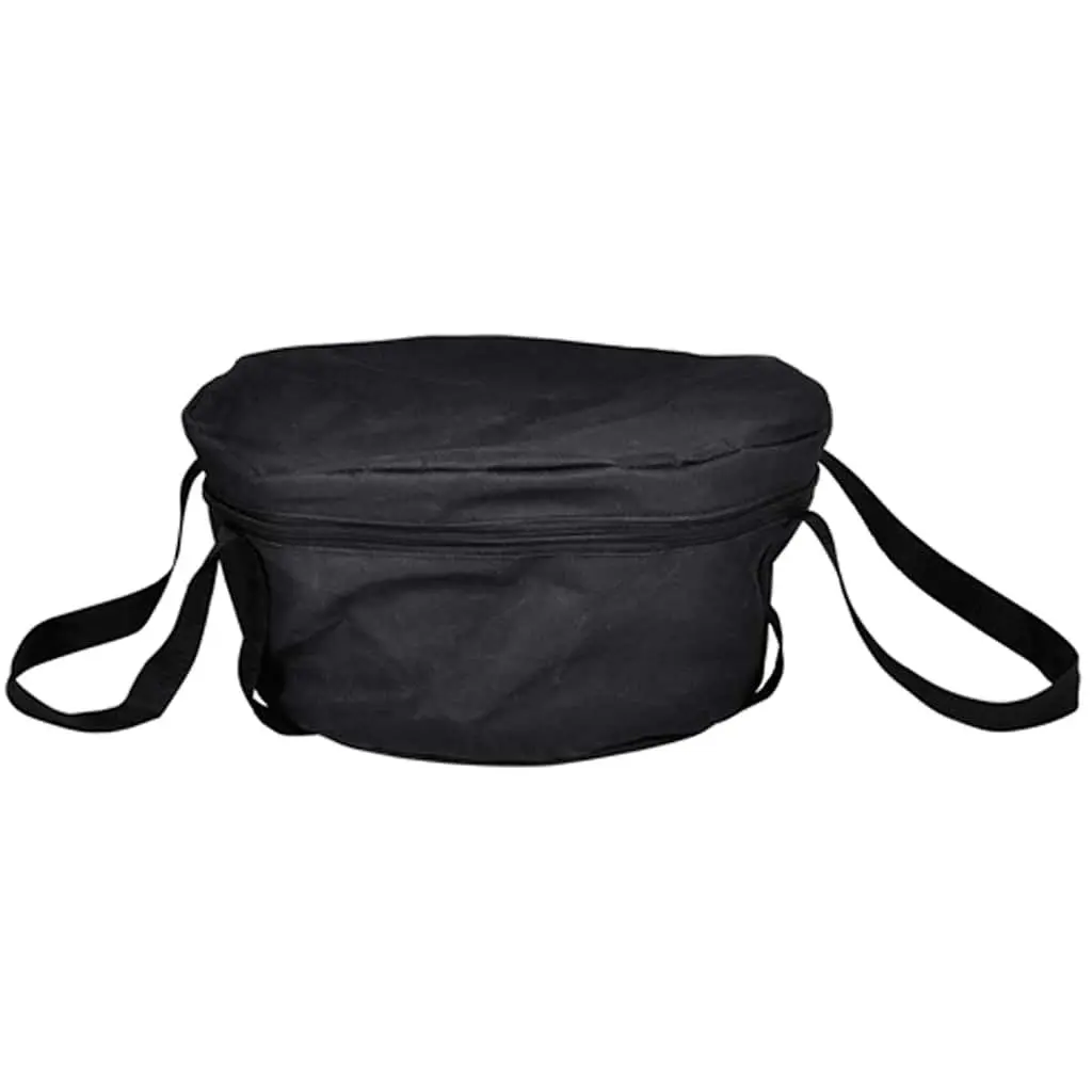 9QT Dutch Oven Cooking Pot Black Camping Cookware Casserole Stew Roast with Carry Case