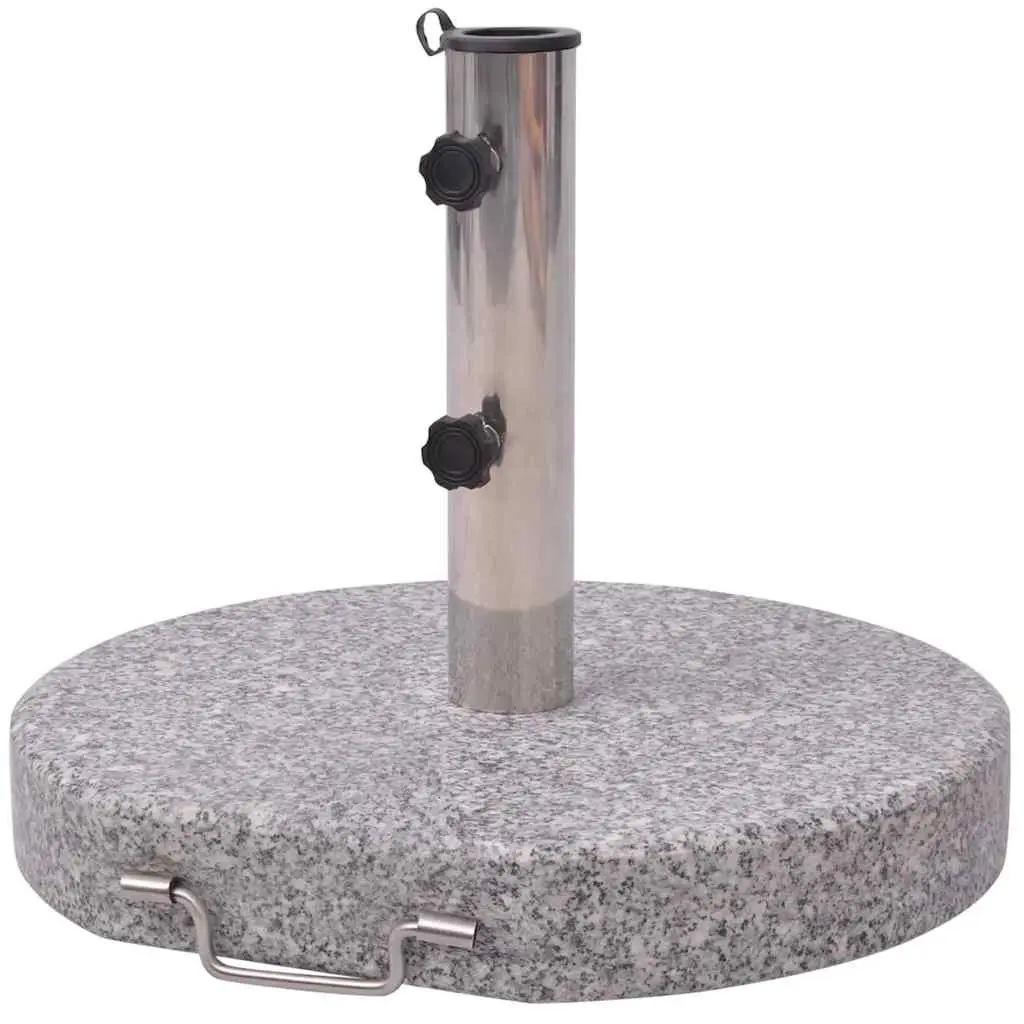 Parasol Stand Granite Stainless Steel 45cm Grey
