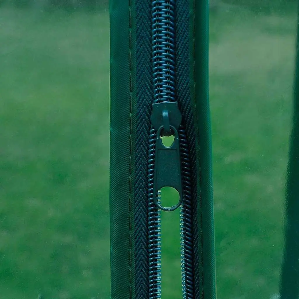Greenhouse Powder-coated Steel 69 x 32 x 160 cm Green with 4 Shelves