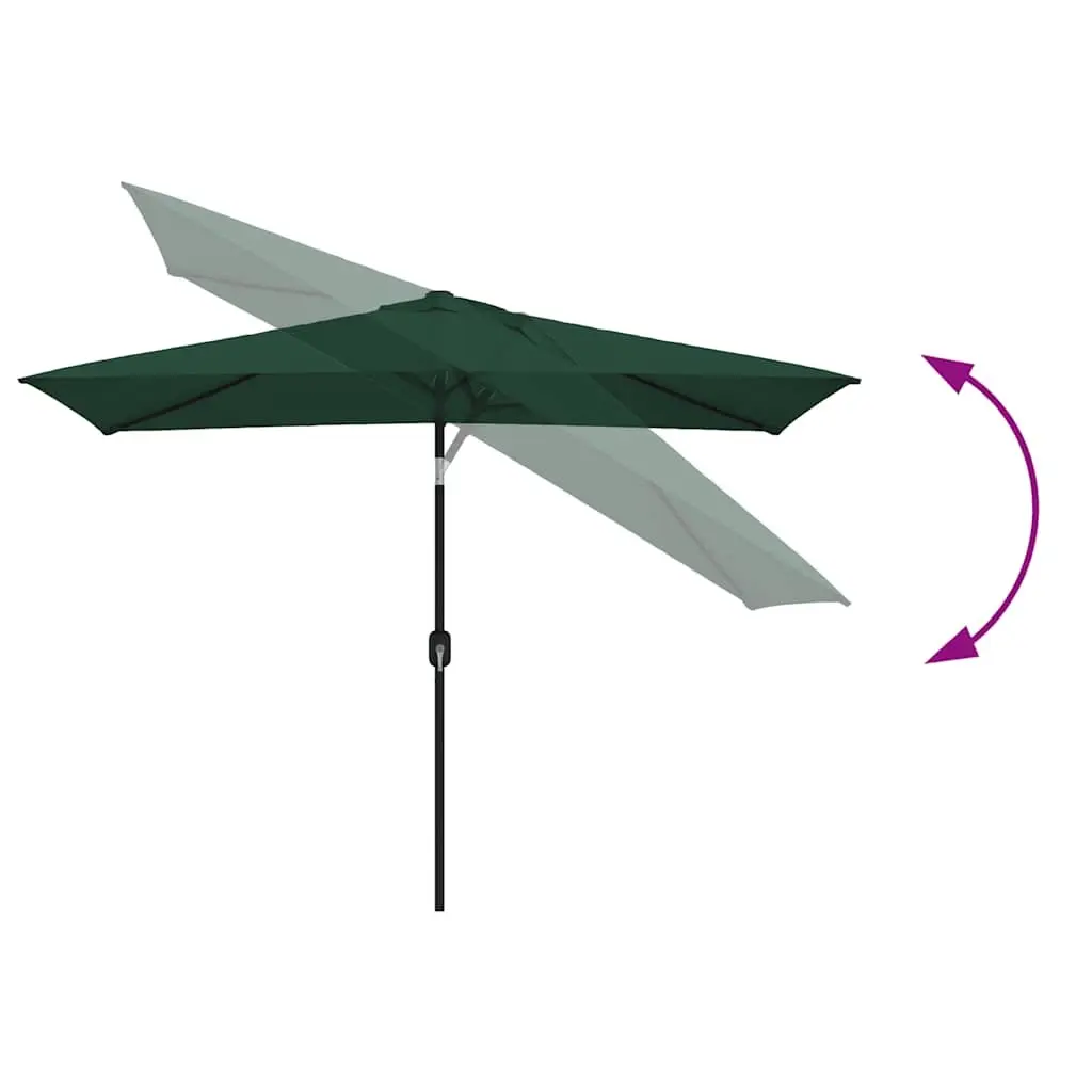 Rectangular Garden Parasol 200 x 300 cm Outdoor Patio Sun Shade Umbrella