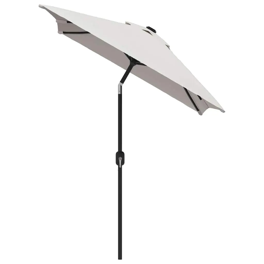 Garden Parasol Rectangular UV Protection 200 x 300 cm White Polyester Steel