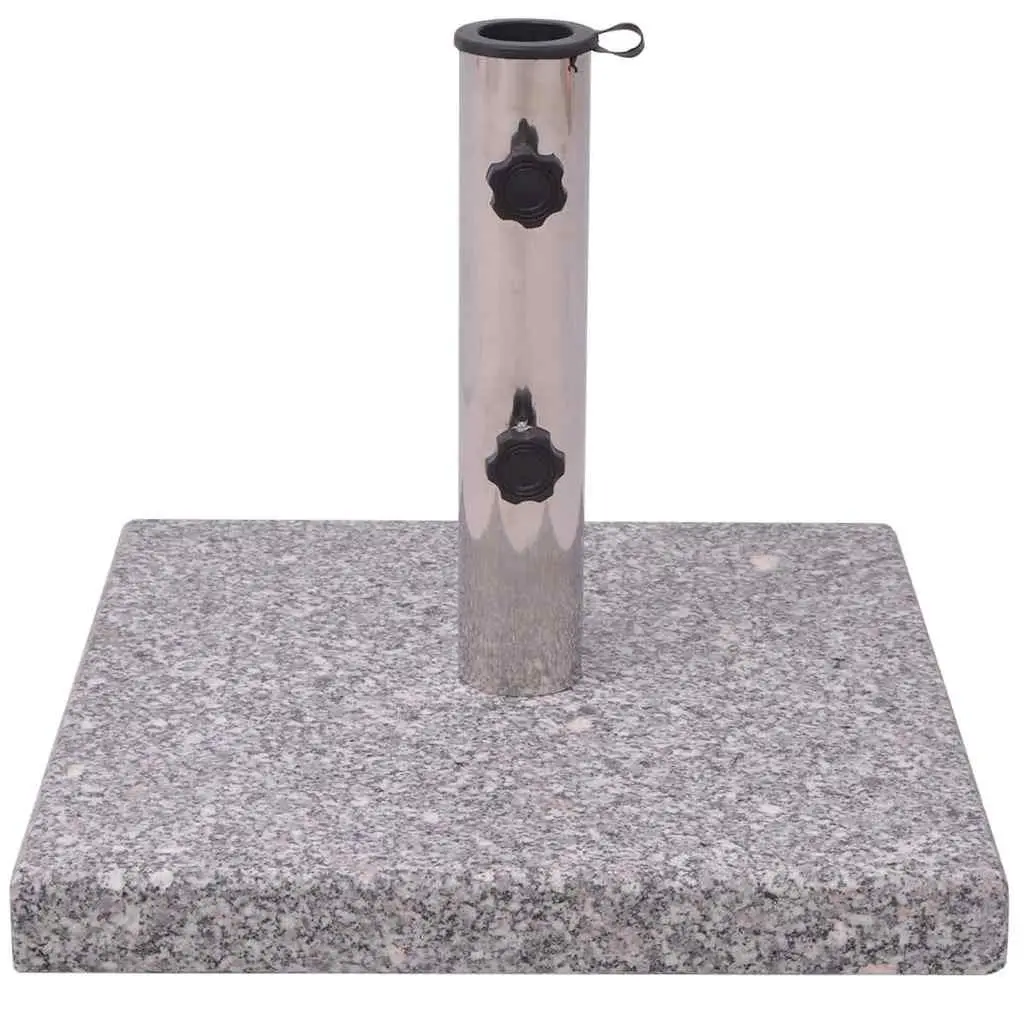 Granite Umbrella Holder Base Outdoor Stand 20kg Grey Heavy Duty Garden Patio Construction
