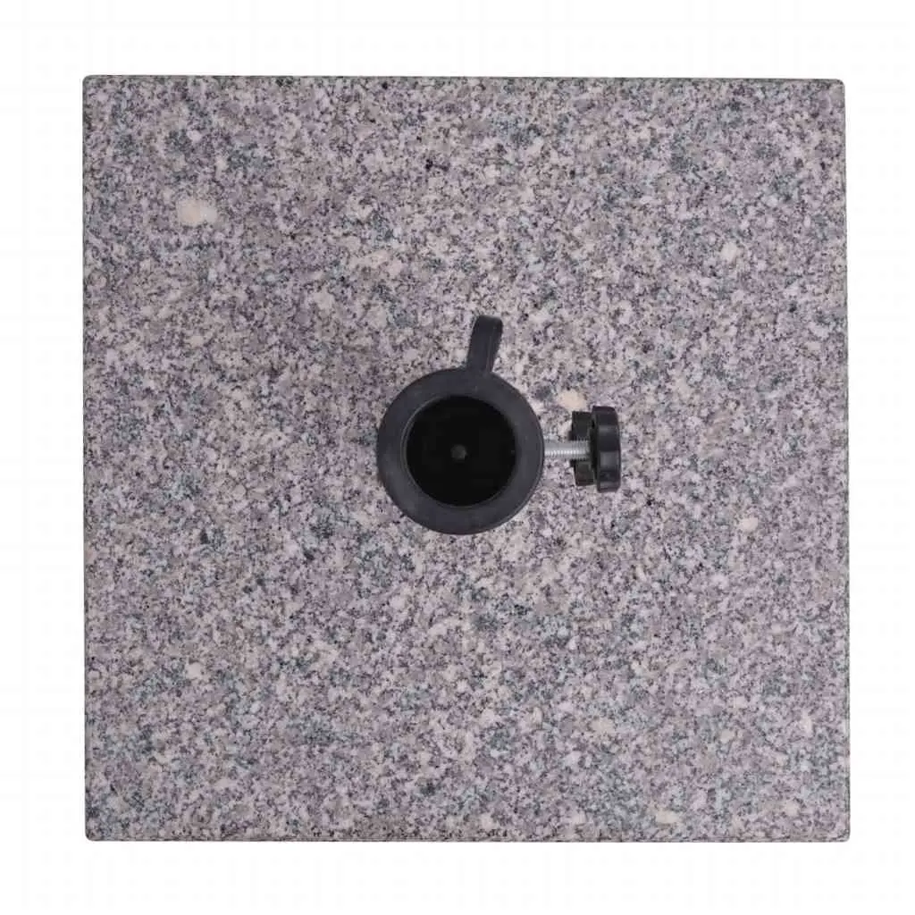 Granite Umbrella Holder Base Outdoor Stand 20kg Grey Heavy Duty Garden Patio Construction